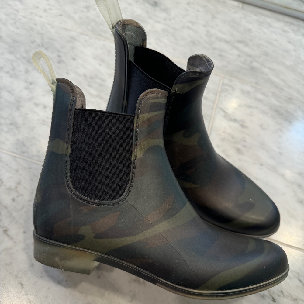 J.Crew Camo Chelsea Rain Boot